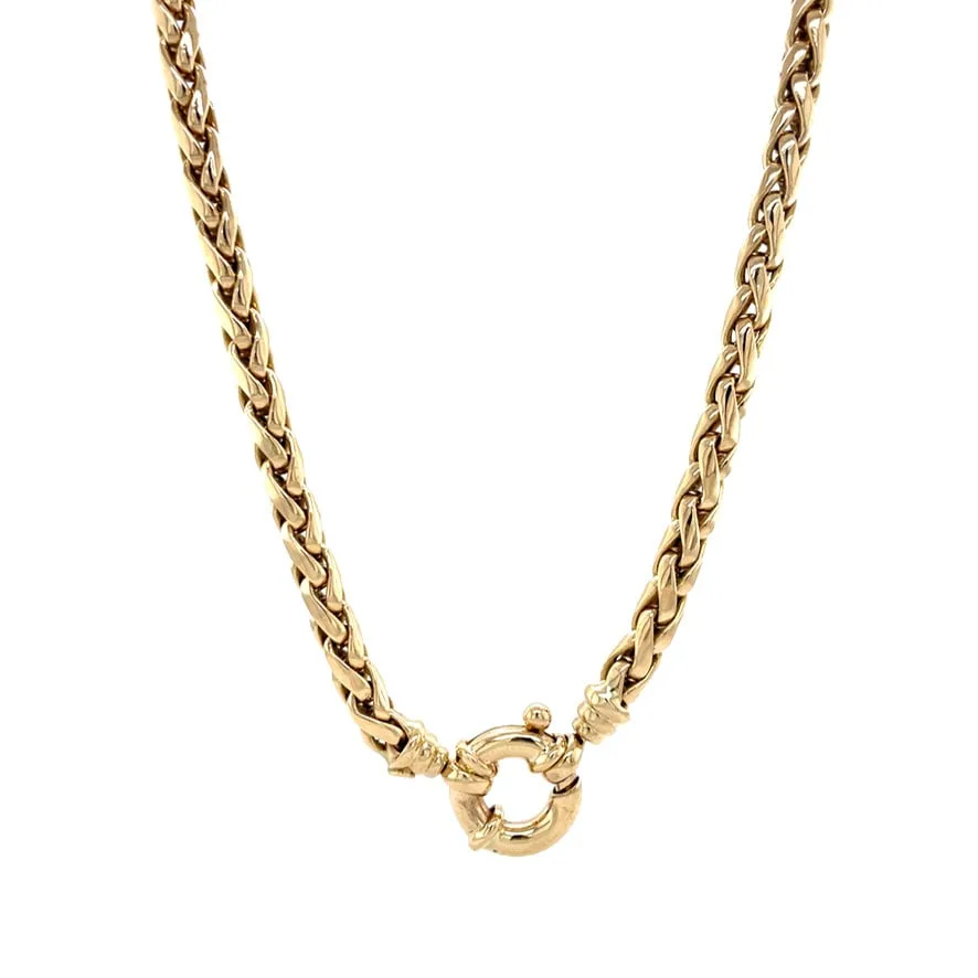 Vintage 14K Gold Foxtail Necklace