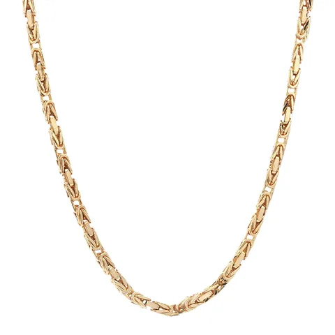 Vintage 14K Gold King's Chain Necklace