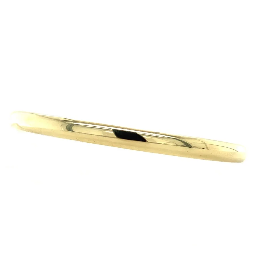 Vintage 14K Gold Smooth Bangle