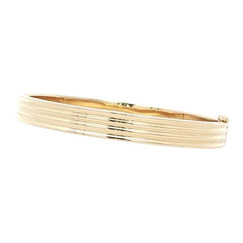 Vintage 14K Gold Fancy Bangle
