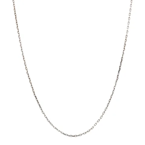 Vintage 14K White Gold Anchor Necklace