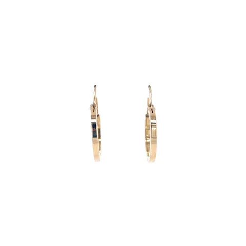 Vintage 18K Gold Hoop Earrings