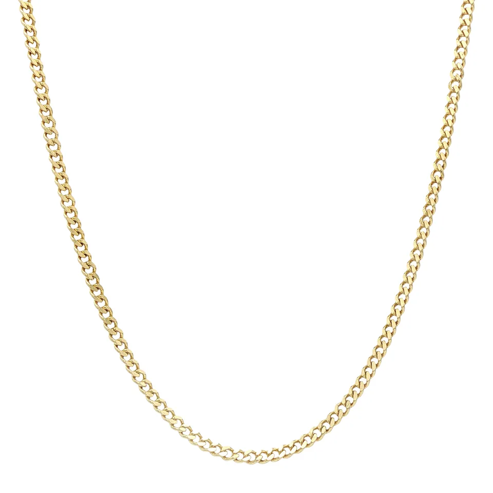 Vintage 14K Gold Curb Necklace