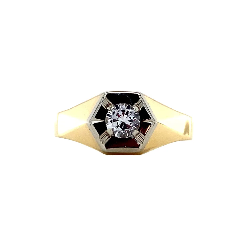 Vintage 14K Gold Ring with Spinel