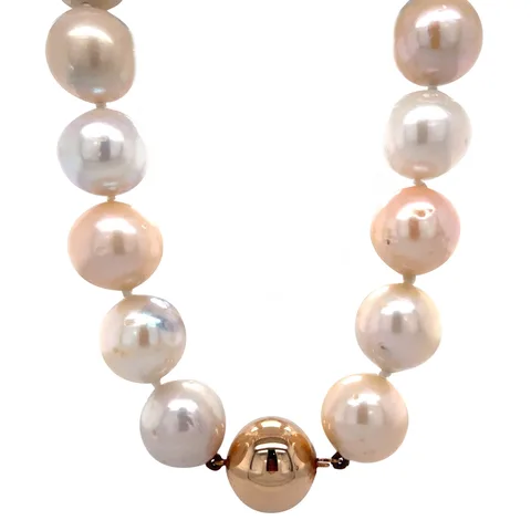 Vintage Pearl Necklace with a 14K Gold Clasp