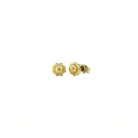 Vintage 14K Gold Fancy Stud Earrings