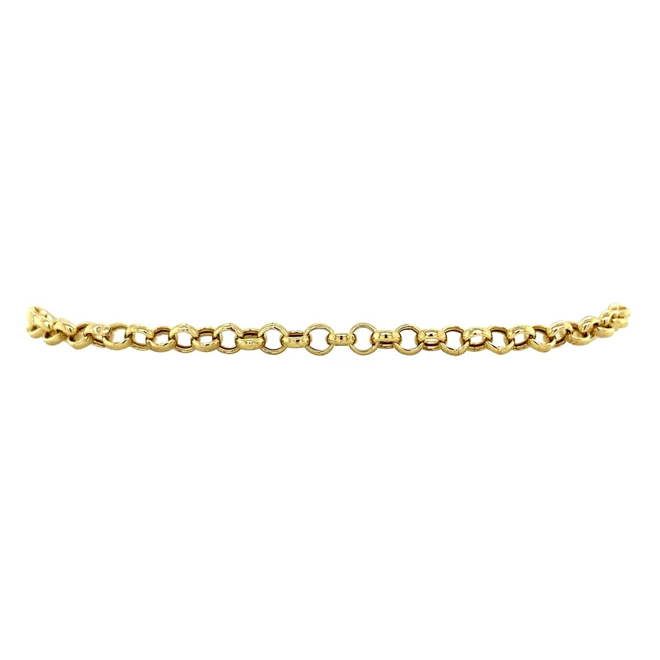 Vintage 14K Gold Bracelet Jaseron 19 cm