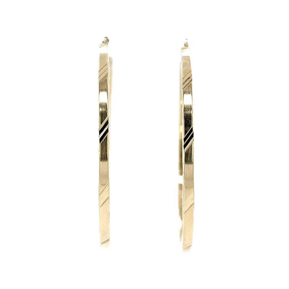 Vintage 14K Gold Hoop Earrings