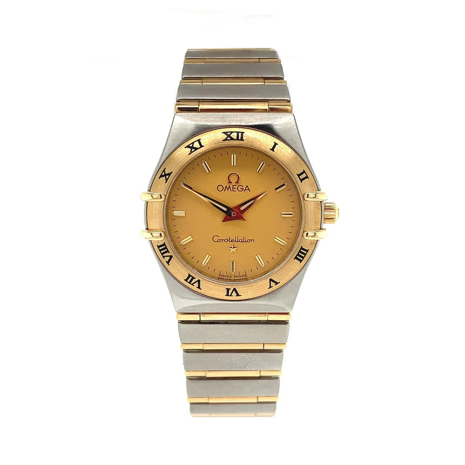 Vintage Omega Constellation Watch Steel and 18K Gold