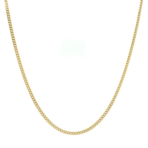 Vintage 14K Gold Long Necklace Curb 63 cm