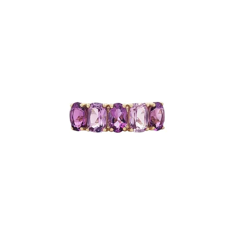 Vintage 9K Gold Ring with Amethyst