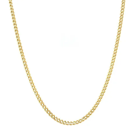 Vintage 14K Gold Long Necklace Curb 53.5 cm