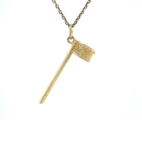 Vintage 14K Gold Korfball Post Pendant