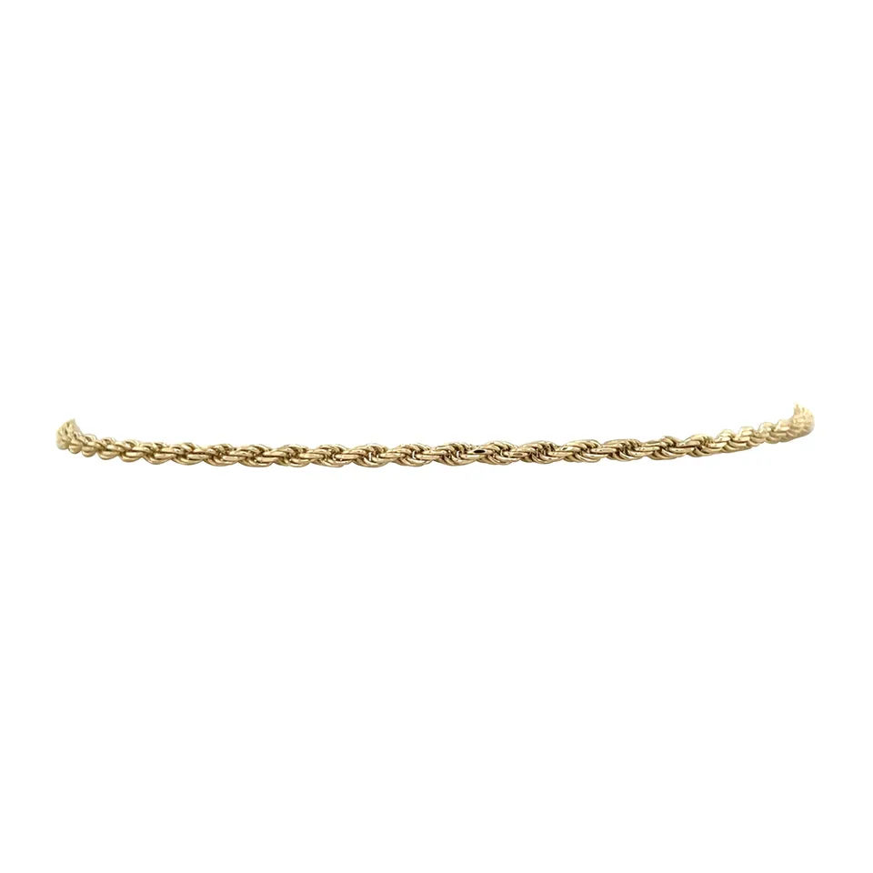 Vintage 14K Gold Rope Bracelet