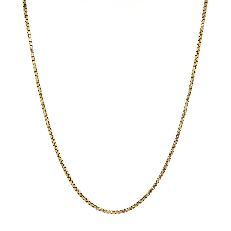 Vintage 14K Gold Venetian Long Necklace