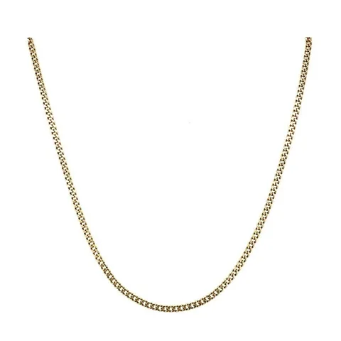 Vintage 14K Gold Long Necklace Curb 41 cm