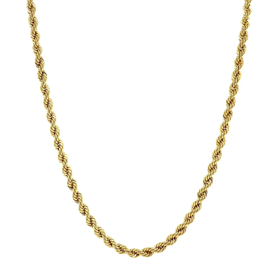 Vintage 14K Gold Necklace Rope 45 cm