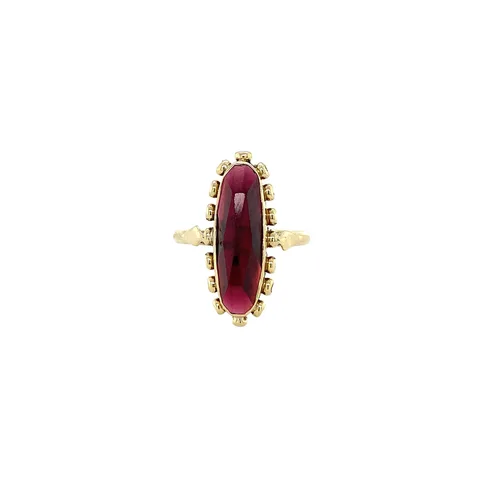 Vintage 14K Gold Ring with Garnet