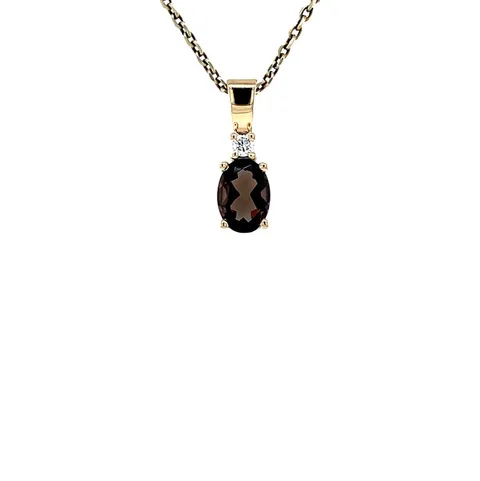 Vintage Grace 14K Gold Pendant, Solid Rock