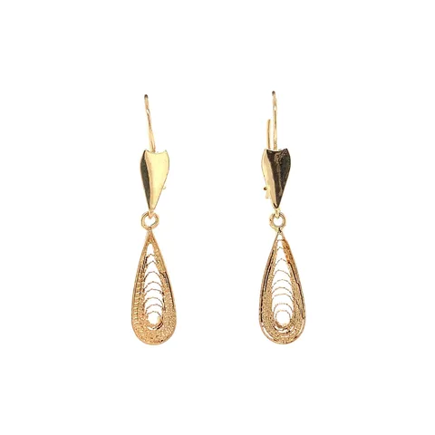 Vintage 14K Gold Drop Earrings