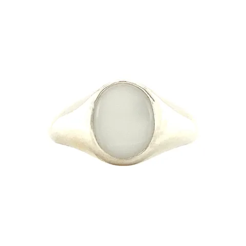 Vintage Twiggy Sterling Silver Ring XS, Cloudy Sky