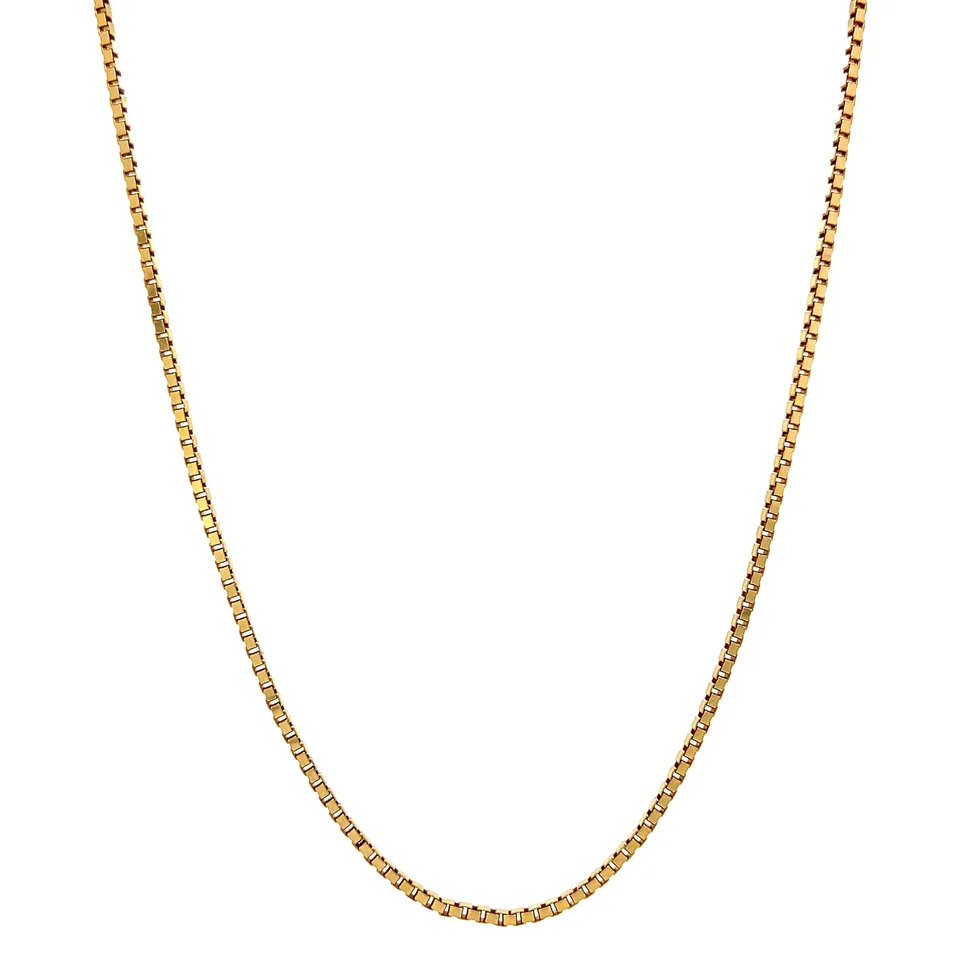 Vintage 14K Gold Venetian Long Necklace