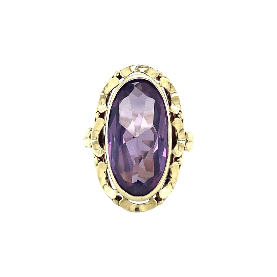 Vintage 14K Gold Ring with Alexandrite