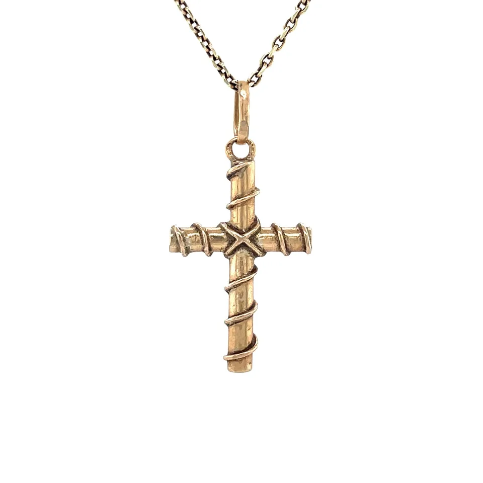 Vintage 14K Gold Cross Pendant