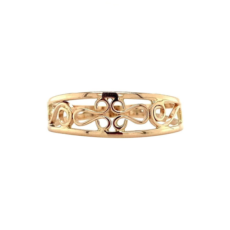 Vintage 14K Rose Gold Ring Fancy