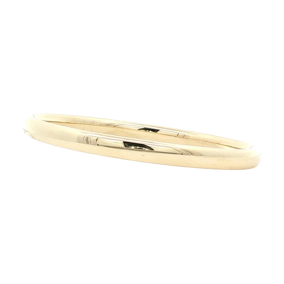 Vintage 14K Gold Smooth Bangle