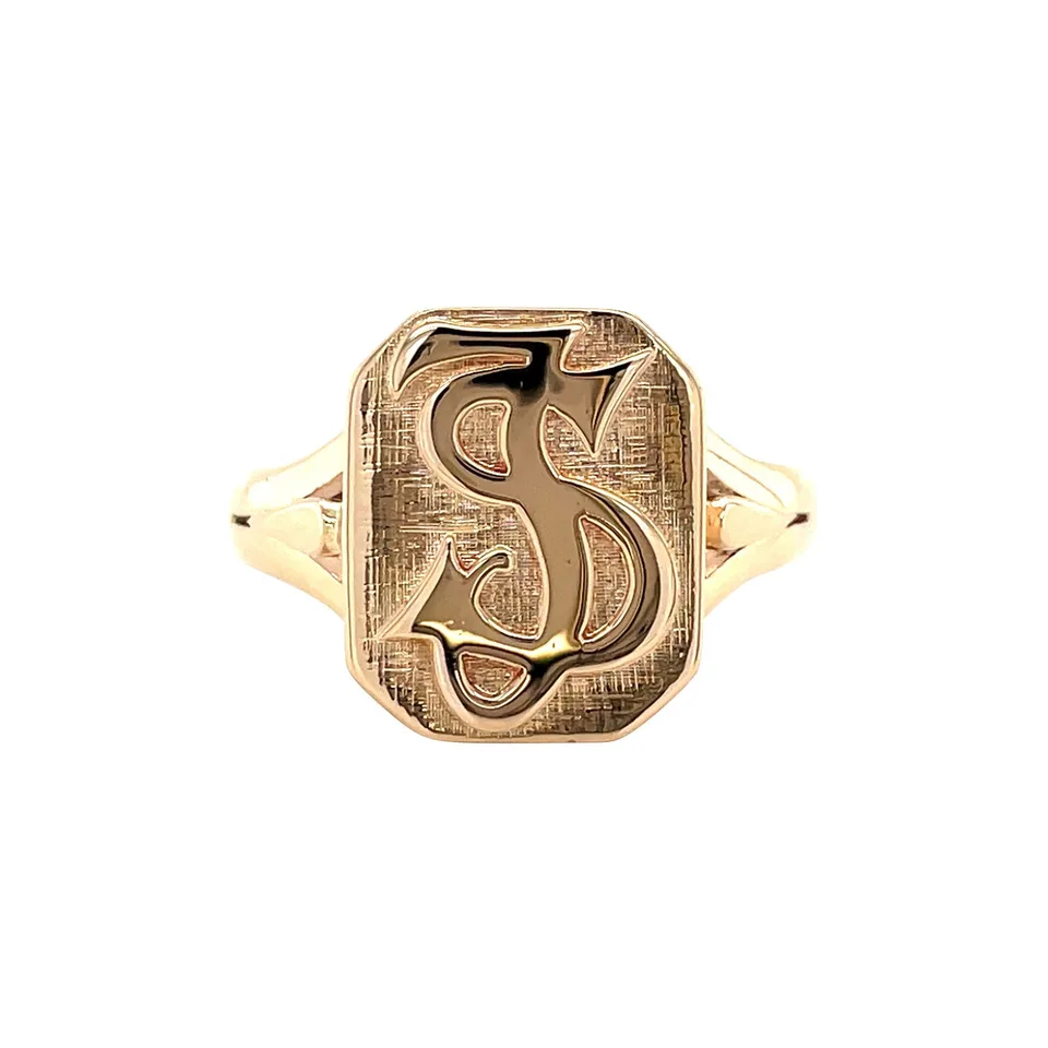 Vintage 14K Gold Signet Ring
