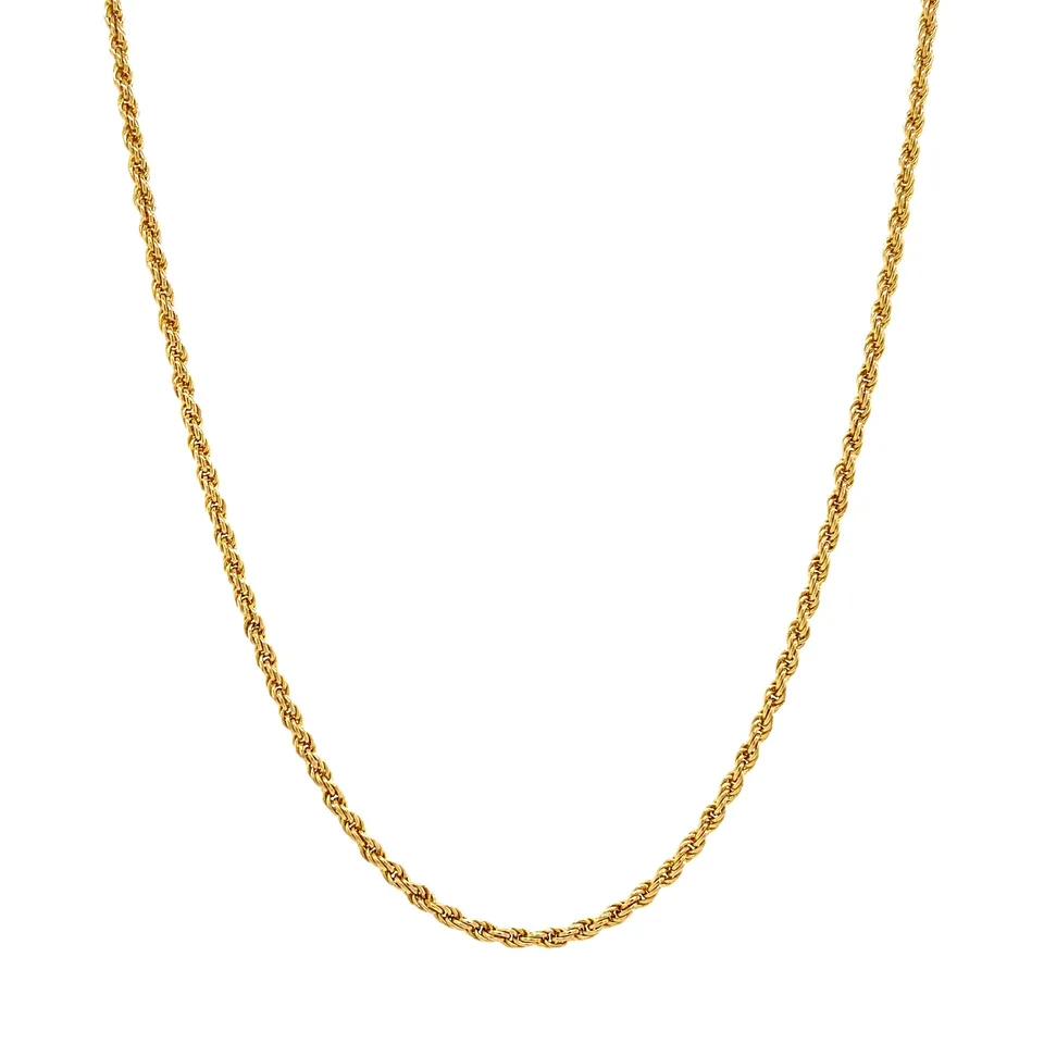 Vintage 14K Gold Rope Necklace