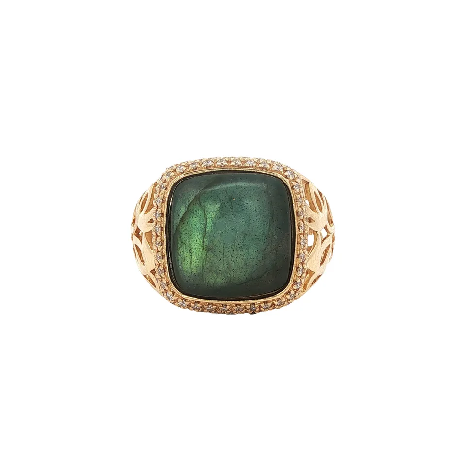 Vintage Choises By DL Classic Medium Ajour 18K Gold Ring