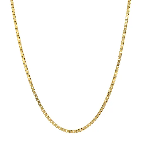 Vintage 14K Gold Long Necklace Venetian 60.5 cm