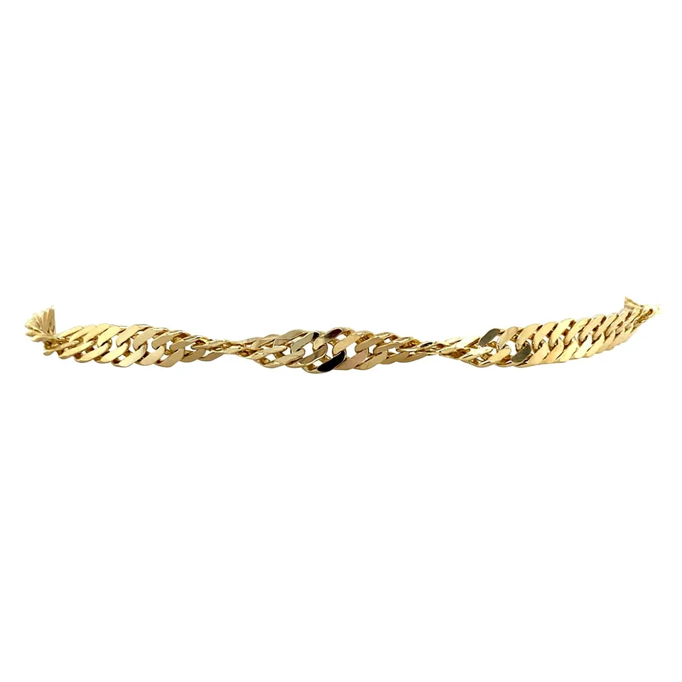 Vintage 14K Gold Singapore Bracelet