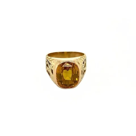 Vintage 14K Gold Ring with Citrine