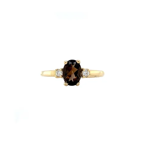 Vintage Grace 14K Gold Ring, Solid Rock