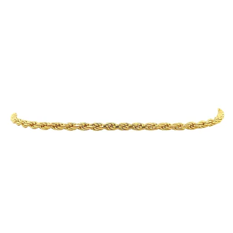 Vintage 14K Gold Rope Bracelet 19.5 cm
