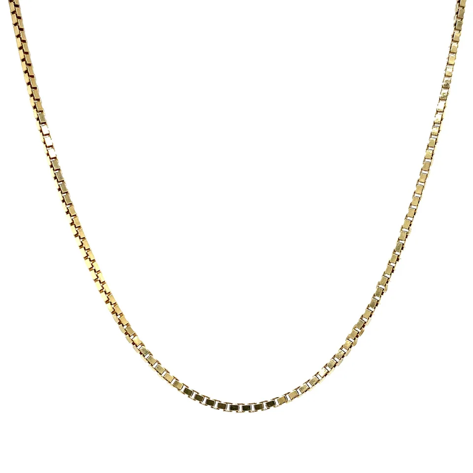 Vintage 14K Gold Venetian Long Necklace