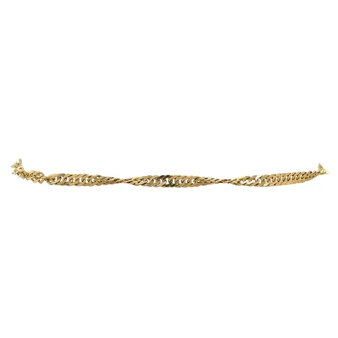 Vintage 14K Gold Bracelet Singapore 20.5 cm
