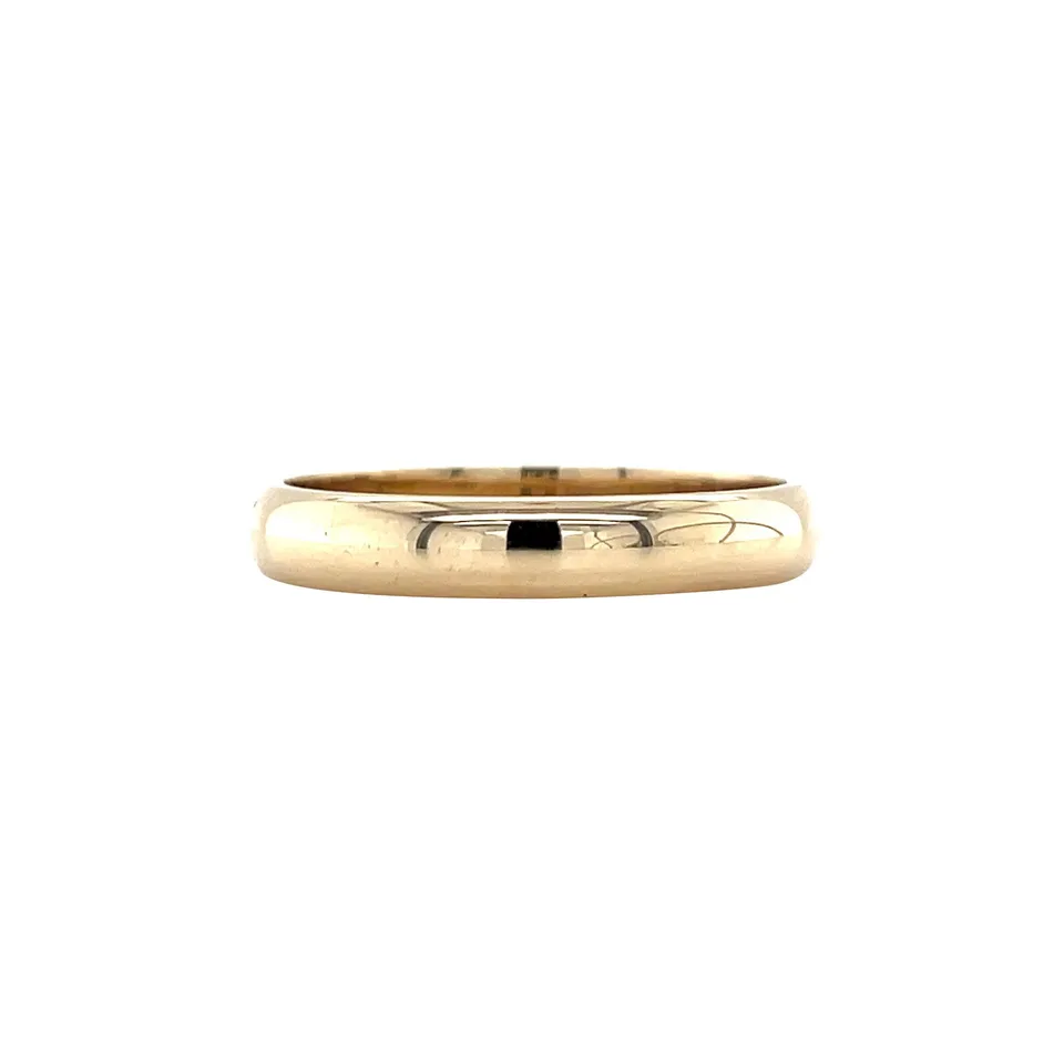 Vintage 14K Gold Smooth Trouw Ring
