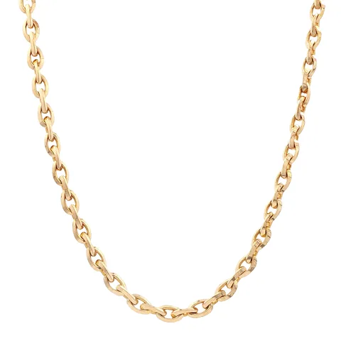 Vintage 14K Gold Fancy Anchor Necklace