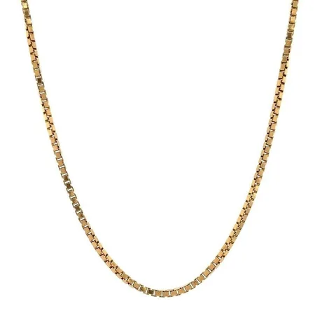 Vintage 14K Gold Long Necklace Venetian 50.5 cm