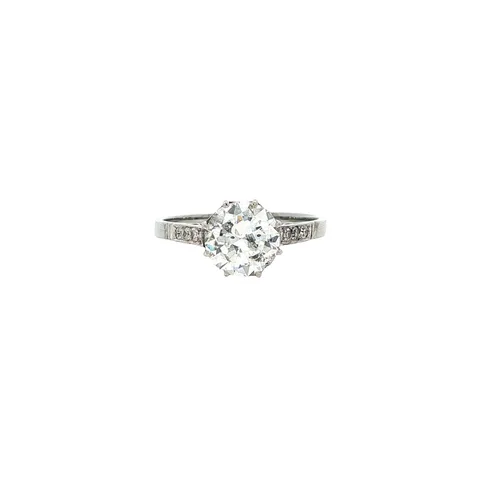 Vintage 9K Gold Ring with Diamond
