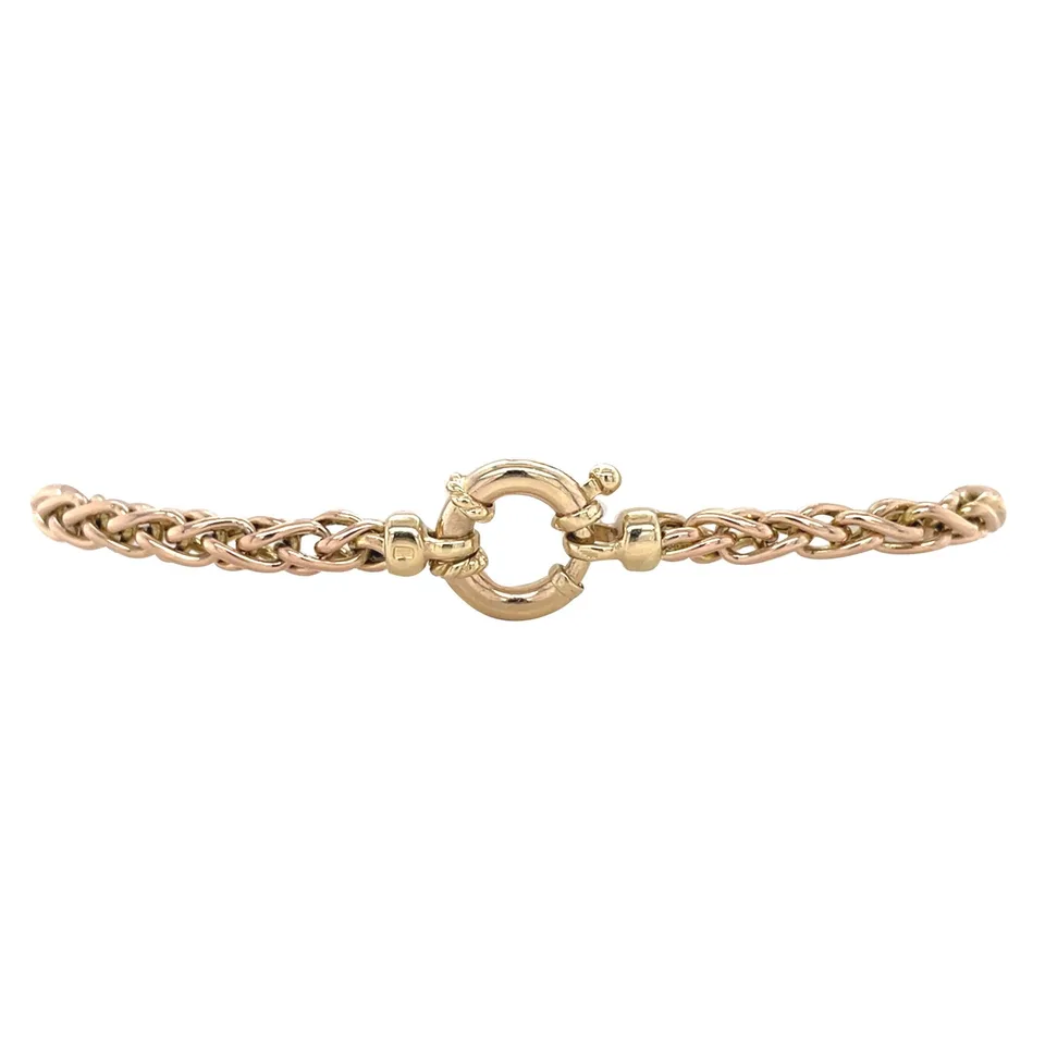 Vintage 14K Gold Foxtail Bracelet