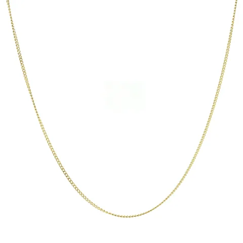 Vintage 14K Gold Long Necklace Curb 45.5 cm