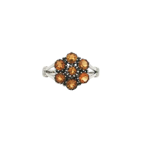 Vintage Sterling Silver Ring with Citrine