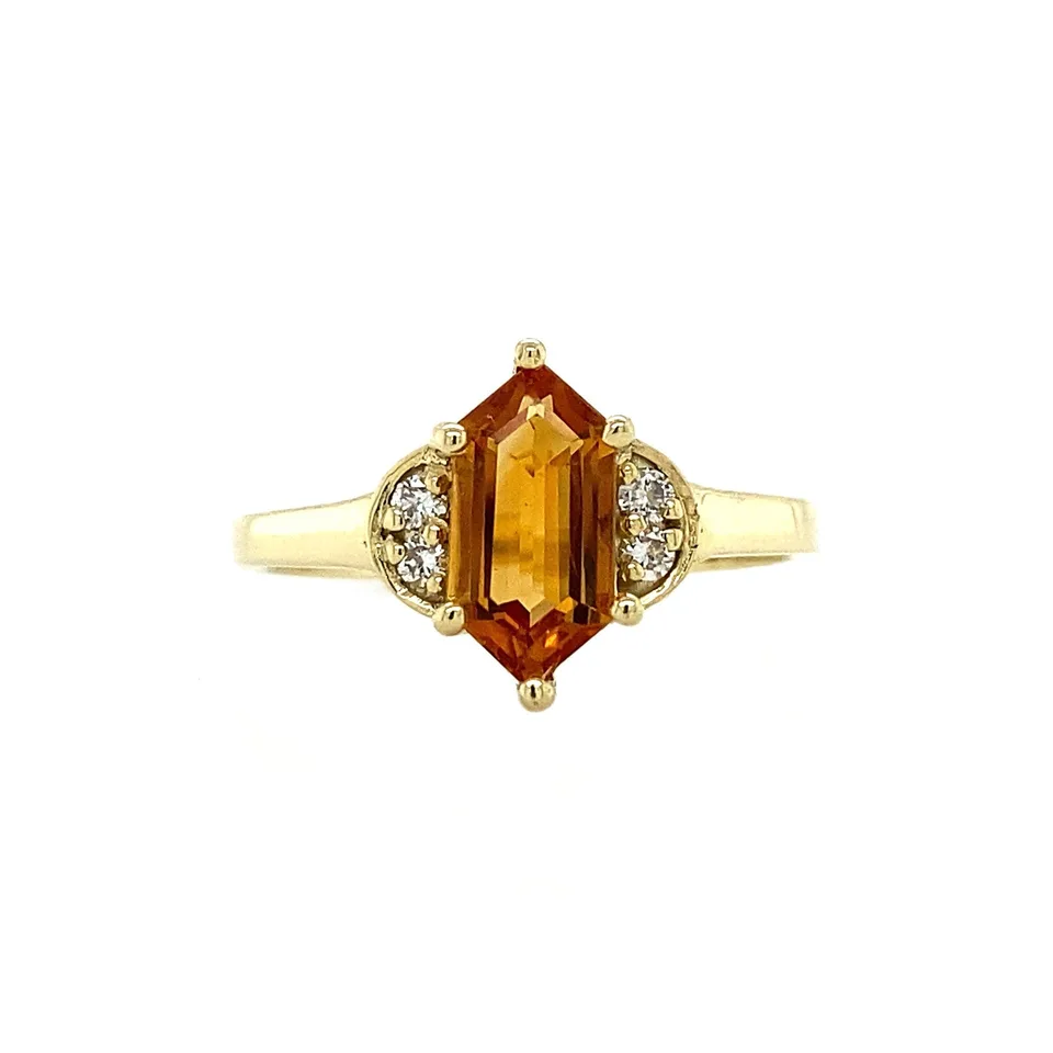 Vintage Brigitte 14K Gold Ring, Madeira