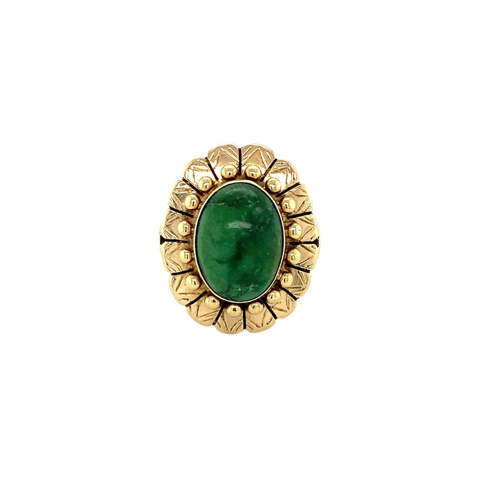 Vintage 14K Gold Ring with Turquoise