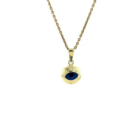 Vintage 14K Gold Nazar Eye Pendant